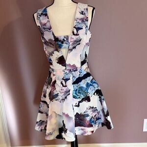 Stylestalker Abstract Print Mini Dress